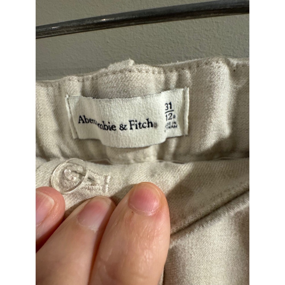 Abercrombie & Fitch Women's Light Beige Wide-Leg Trousers - Picture 3 of 6